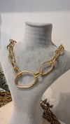 İthal Gold Renk Zincir Kolye 50cm
