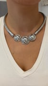 İthal Gümüş Metal Kolye 35+10cm