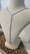 İthal Gümüş Taşlı Y Kolye 40cm