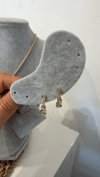 İthal Zirkon Taşlı Kolye Küpe Set