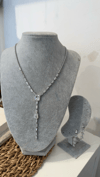 İthal Zirkon Taşlı Kolye Küpe Set