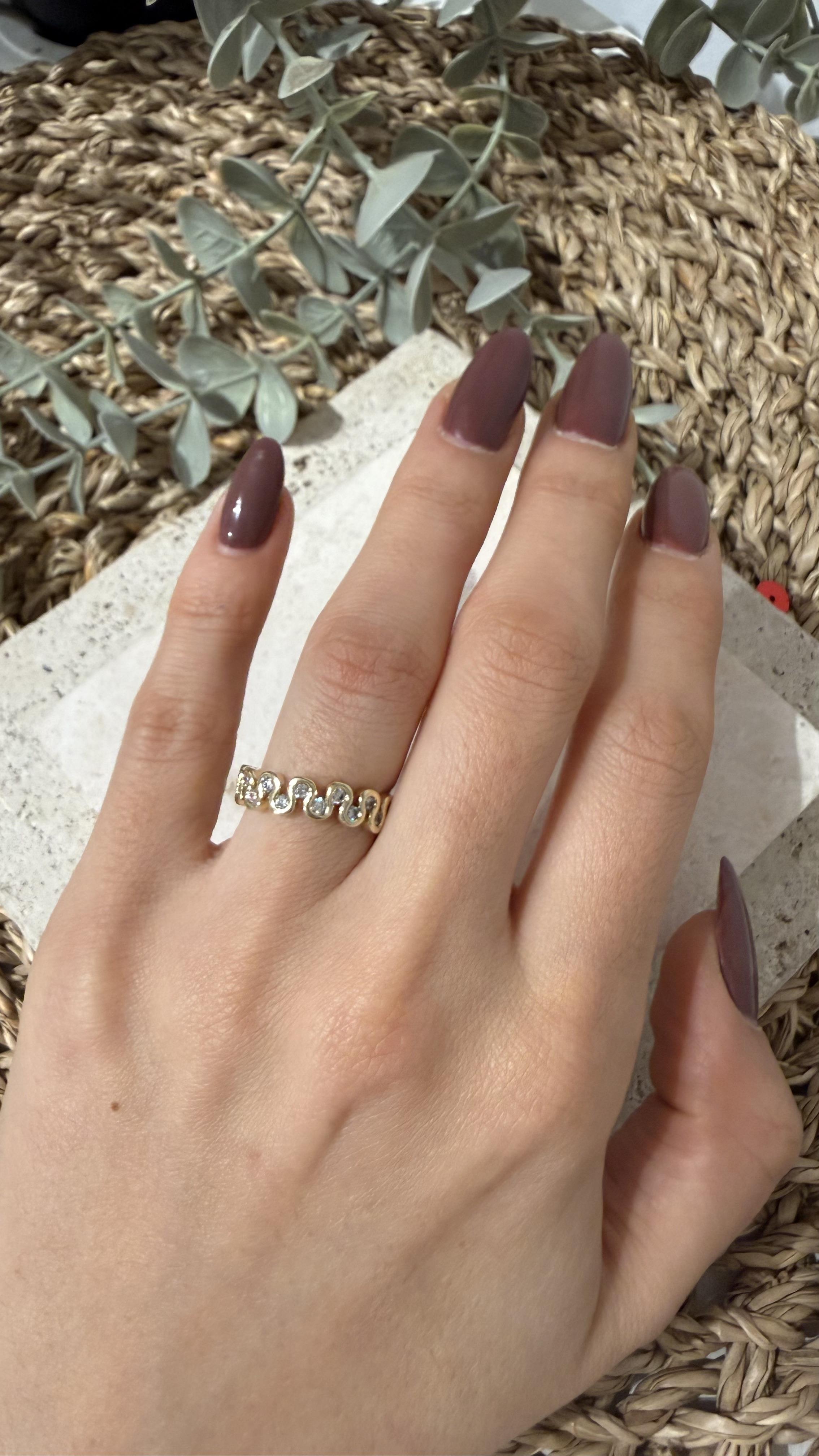 Xuping Gold Renk 14k Yüzük