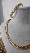 Xuping Özel Seri Gold Renk 14k Kolye Bileklik Set