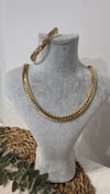 Xuping Özel Seri Gold Renk 14k Kolye Bileklik Set
