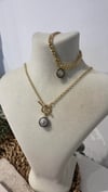 Xuping Özel Seri Gold Renk 14k Kolye Bileklik Set