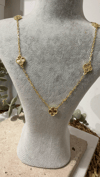 Xuping Özel Seri Gold Renk Yonca 14k Kolye 50cm
