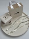 Dökülen Cam İncili Yüzük Kurdelesi (1cm en) Model 2