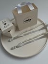 Dökülen Cam İncili Yüzük Kurdelesi (1cm en) Model 8