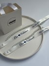 Dökülen Cam İncili Yüzük Kurdelesi (2cm en) Model 19