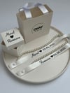 Dökülen Cam İncili Yüzük Kurdelesi (2cm en) Model 20