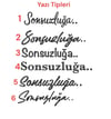 İsimli Damat Fincanı Mendili (Gold Kenarlı)