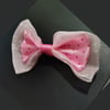 5 CM PEMBE KOYU PEMBE PUANTİYELİ KURDELE 25 ADET