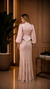 Belvora Tesettür Taşlı Abiye Elbise