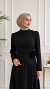 Elif Gül Detaylı Tesettür Abiye Elbise
