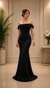 Lisa Büyük Beden Açık Abiye elbise