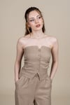CAMILA KETEN YELEK PANTOLON İKİLİ TAKIM