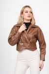 CORA KRUVAZE DERİ BLUZ