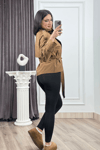 K-8646 REGLAN KOL KISA TRENÇ