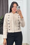 K-8651 SÜS BİYELİ CEKET