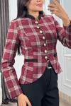 K-8661 OVAL ETEK UÇLU CEKET