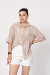 Keten Oversize Gömlek 70039