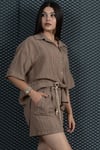 Keten Oversize Gömlek 70039