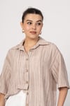 Keten Oversize Gömlek 70039