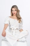 MARGARET KETEN BLUZ PANTOLON İKİLİ TAKIM