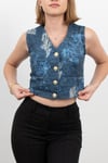 SAHRA DENIM KISA YELEK
