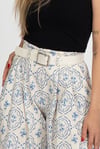 Y-30393 YÜKSEK BEL PİLELİ PANTOLON