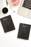 Siyah Mermer Ciltli Defter