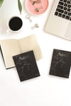 Siyah Mermer Ciltli Defter
