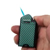 04-4 Single  Jet Alevli Metal Puro Çakmağı / Green Carbon