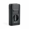 Quantoro 05-64 Puro Kesicili Delicili Çift Jet Alev Çakmağı/Black