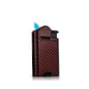 Quantoro Single  Jet Alevli Metal Puro Çakmağı Black Carbon/Red Carbon/Green Carbon MGM 04-5  