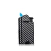 Quantoro Single  Jet Alevli Metal Puro Çakmağı Black Carbon/Red Carbon/Green Carbon MGM 04-5  