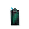 Quantoro Single  Jet Alevli Metal Puro Çakmağı Black Carbon/Red Carbon/Green Carbon MGM 04-5  