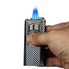 Quantoro Üçlü Jet Alev Puro Delicili Blue Carbon Puro Çakmağı 05-41