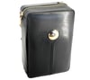 QUANTUM Deri Seyahat Humidor Siyah