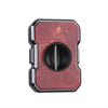 QUANTUM V-Cut Puro Kesici Gunmetal-Red-Marble