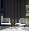 SLLER Yeni Nesil Balkon Sandalyesi Portatif Tel Model Balkon Sandalyesi 2 Adet (Beyaz)
