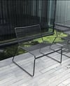 SLLER Yeni Nesil Balkon Sandalyesi Portatif Tel Model Balkon Sandalyesi(Siyah)