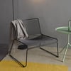 SLLER Yeni Nesil Balkon Sandalyesi Portatif Tel Model Balkon Sandalyesi(Siyah)
