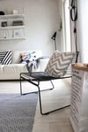 SLLER Yeni Nesil Balkon Sandalyesi Portatif Tel Model Balkon Sandalyesi(Siyah)