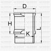 Peugeot 104 106 204 205 XW3S WV7 TU1M/Z TU1K 1.1 TU1M Motor Gömleği STD 72.00 YENMAK