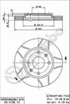 Peugeot 106 Ön Fren Aynası BREMBO
