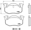 Peugeot 106 Arka Fren Balatası İnce Tip BREMBO