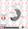 Peugeot 107 2005> 108 2014> Citroen C1 2005> C1 II 2014> Arka Fren Kampanası ZIMMERMANN