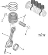 Peugeot 108 Piston Segman Kiti 1.0 VTI 4'lü Takım PSA