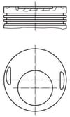 Mercedes 190E 230E Motor Piston Segman MAHLE